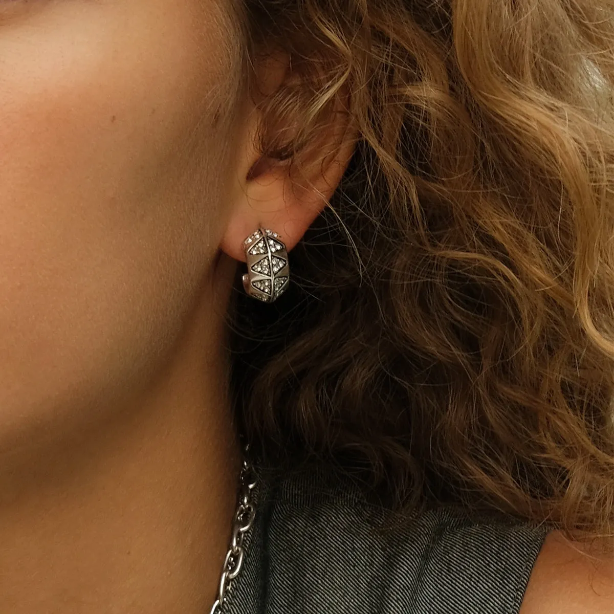 1018-1283 Shine Bright Silver Earring