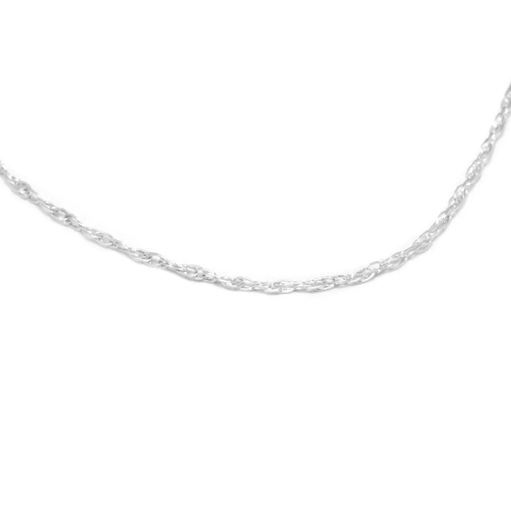 .85mm Sterling Silver Rope Chain Necklace