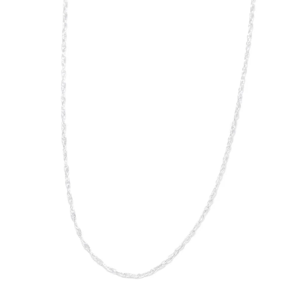 .85mm Sterling Silver Rope Chain Necklace