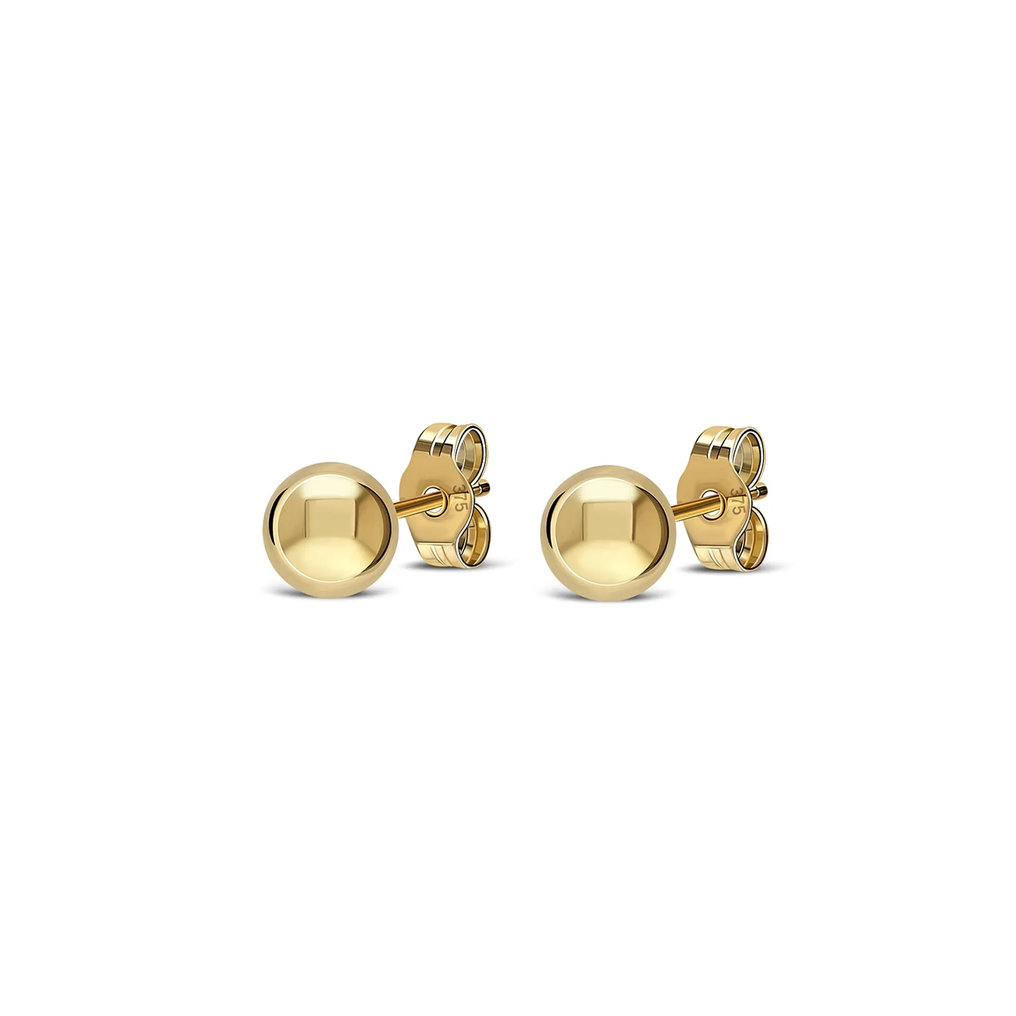 9ct Gold 4mm Ball Stud Earrings