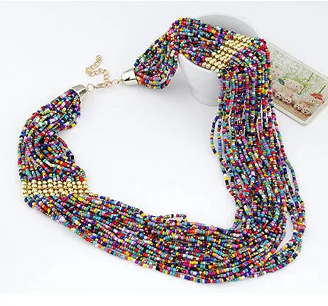 Beaded Multi-layer Boho Necklace