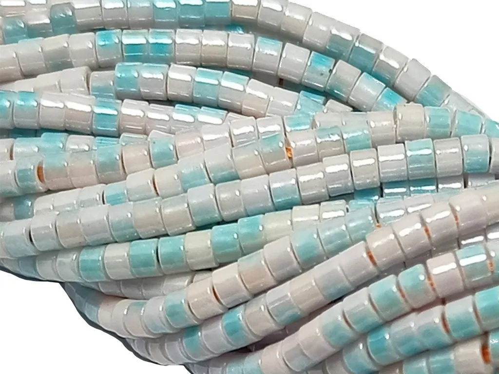 Blue Dual Tone Glass Bead Strings