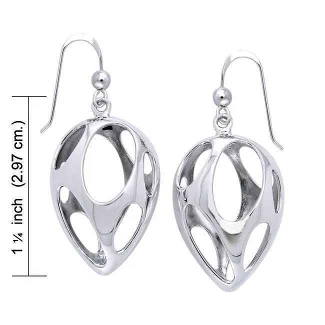Bold Filigree Silver Earring TER1222