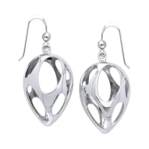 Bold Filigree Silver Earring TER1222