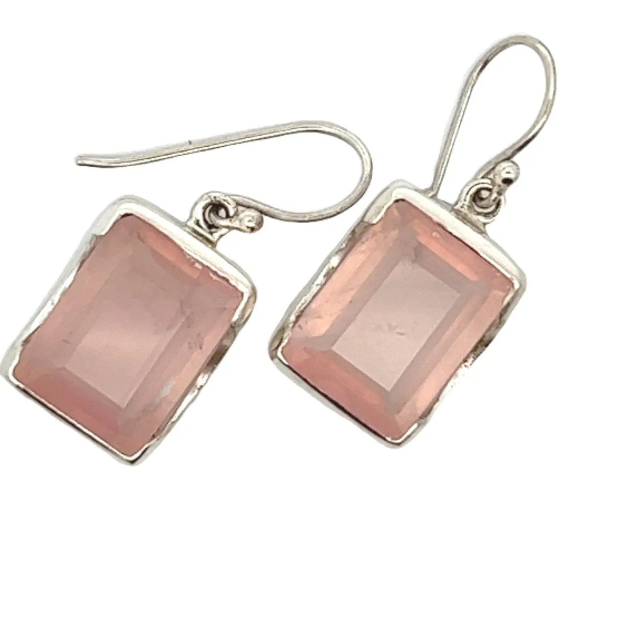 Bold Rose Quartz Earrings