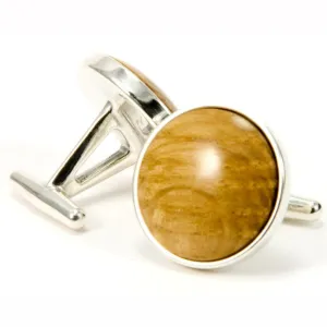 Bourbon Whiskey Sterling Silver Cufflinks