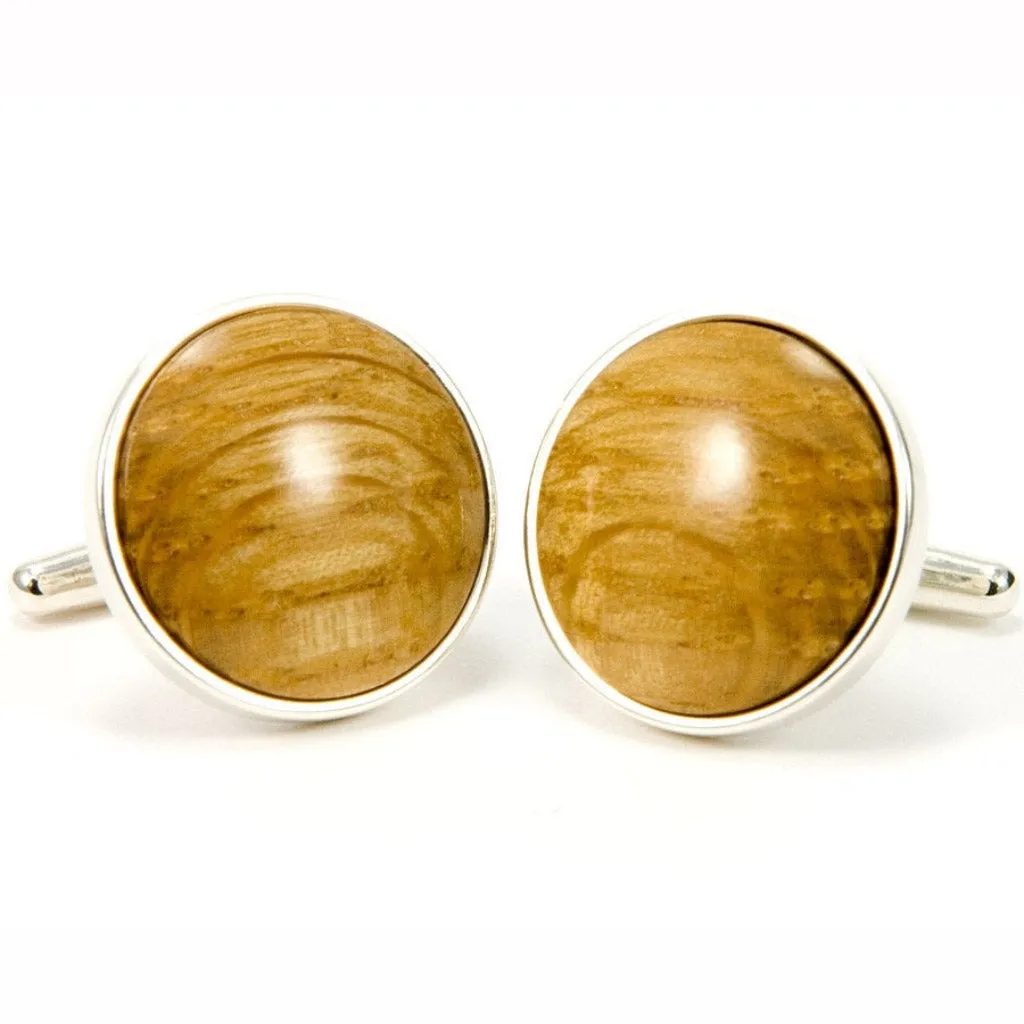 Bourbon Whiskey Sterling Silver Cufflinks