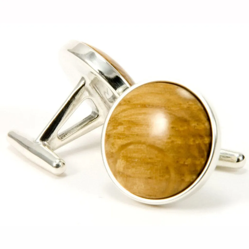 Bourbon Whiskey Sterling Silver Cufflinks