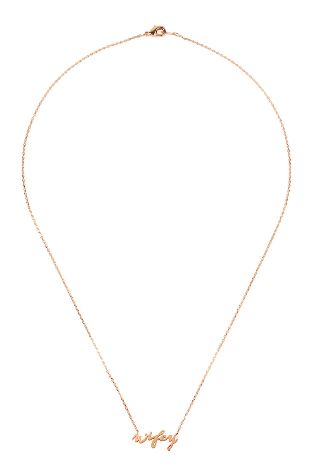 Cast "Wifey" Pave Necklace