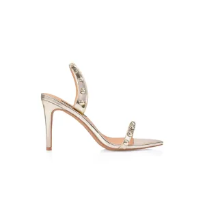Charlie Sandal Gold Metallic Patent
