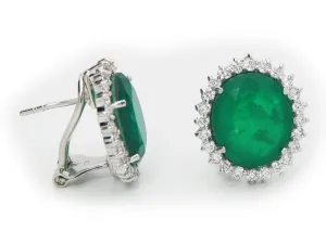 Crown Diana Oval Emerald Quartz Doublet Omega Clas