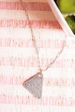 Crystal Avenue Pave Silvertone Sydney Necklace