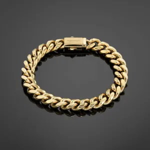 Cuban Link Bracelet 10mm - Gold RG3002