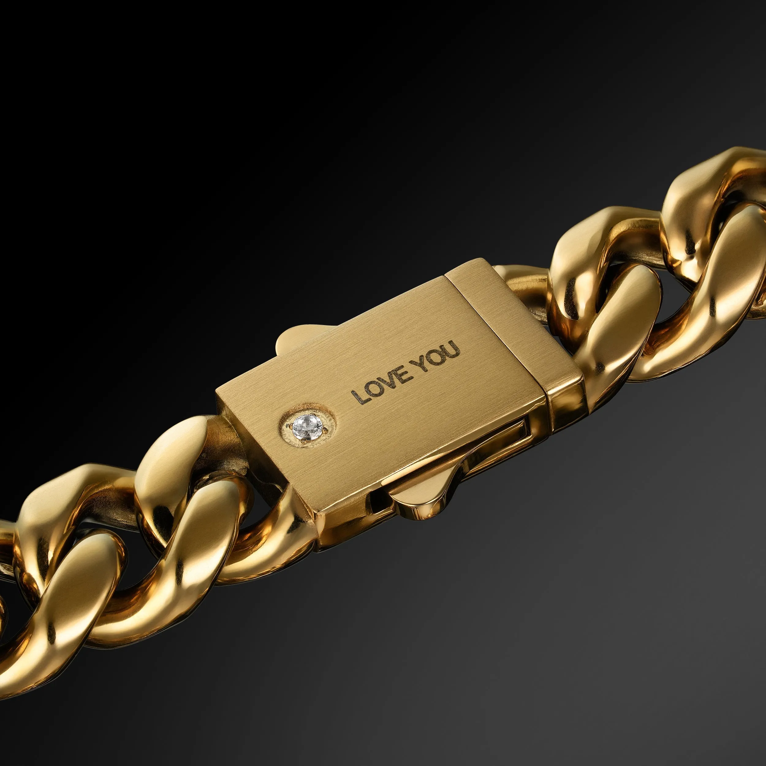 Cuban Link Bracelet 10mm - Gold RG3002