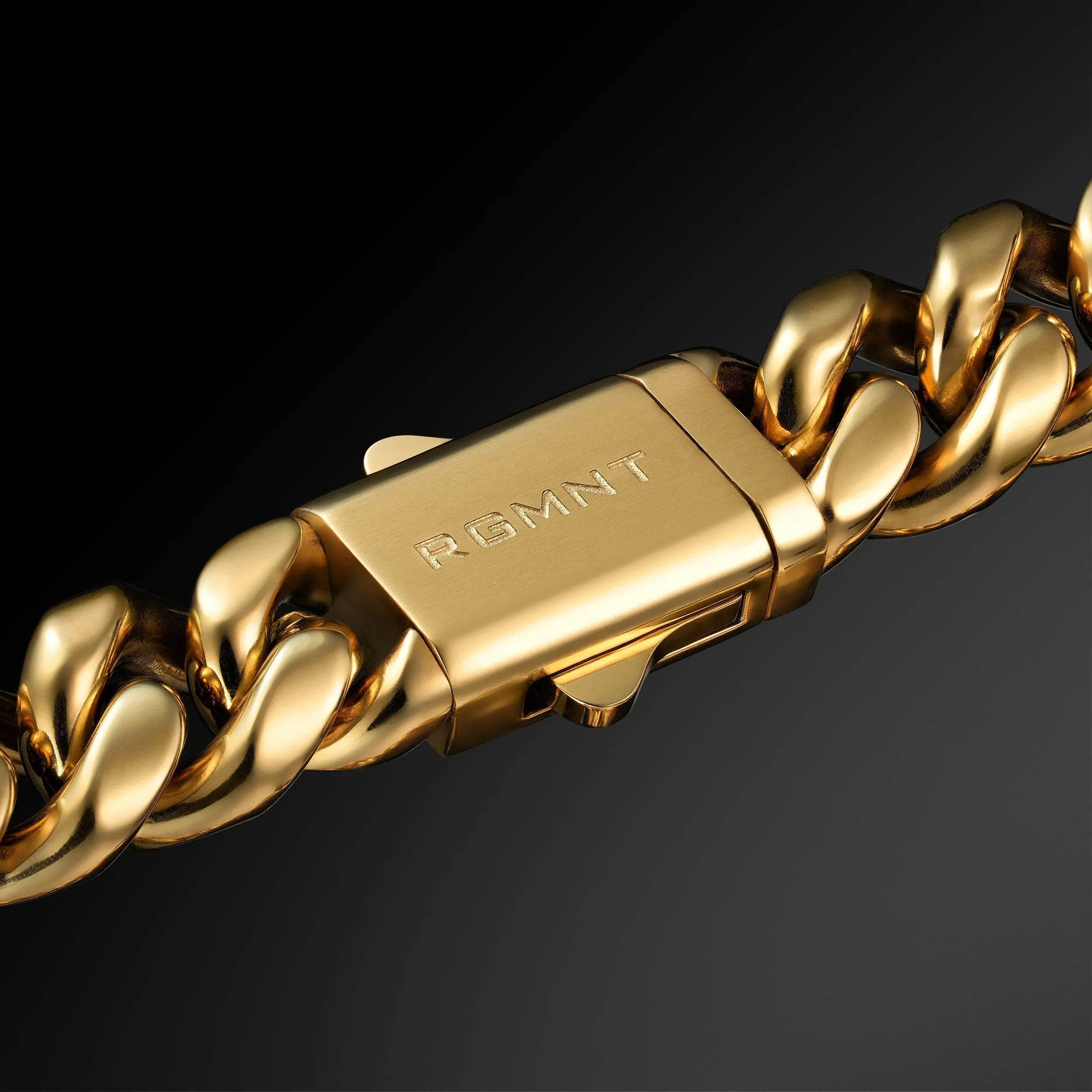Cuban Link Bracelet 10mm - Gold RG3002