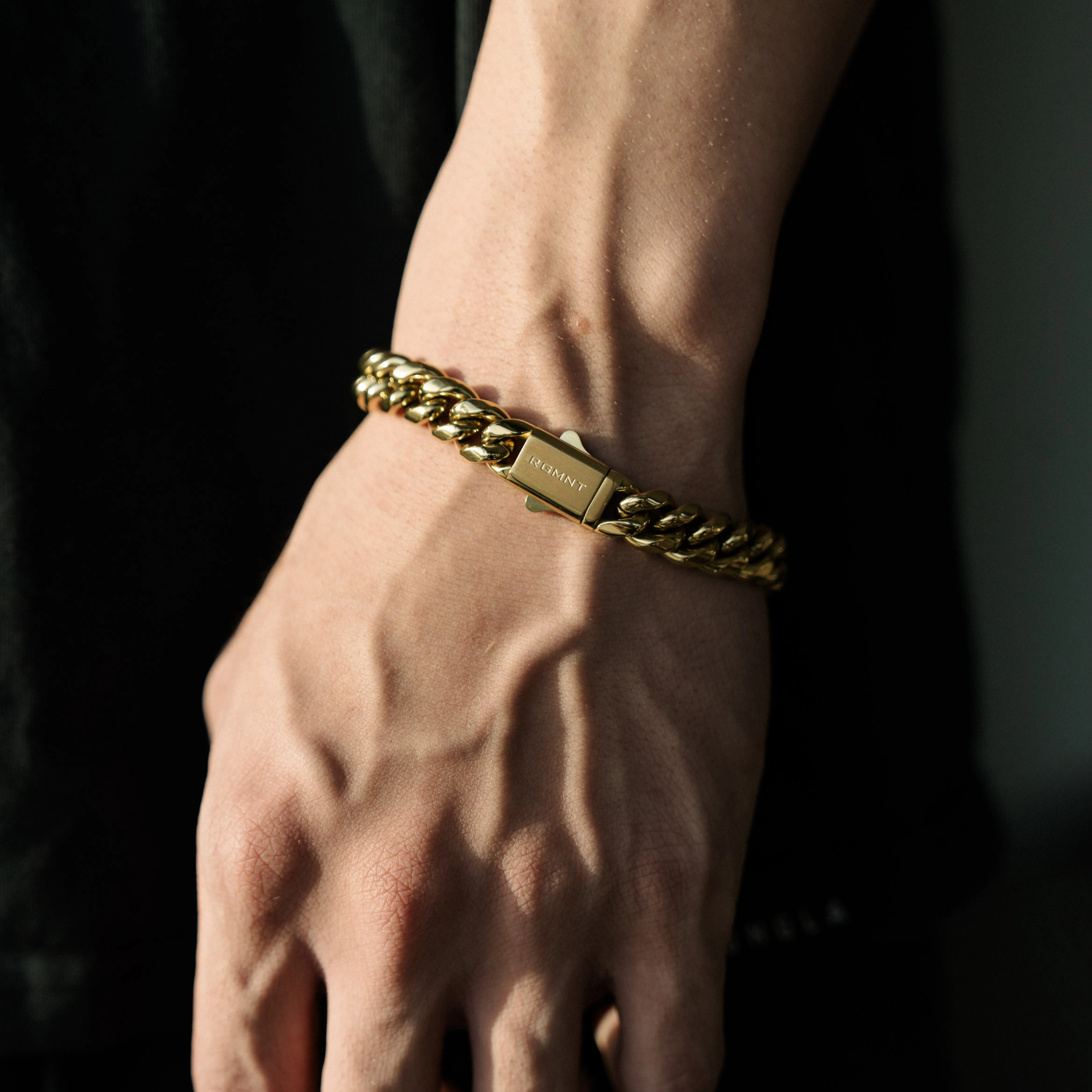 Cuban Link Bracelet 10mm - Gold RG3002