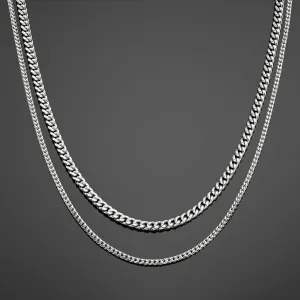 Cuban Link  Franco Link Stack - Silver RG132 RG121