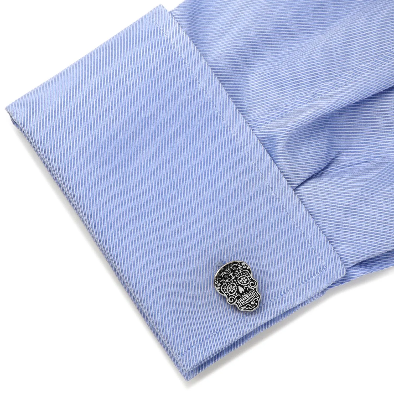 Cufflinks Inc- Silver Day of the Dead Cufflinks