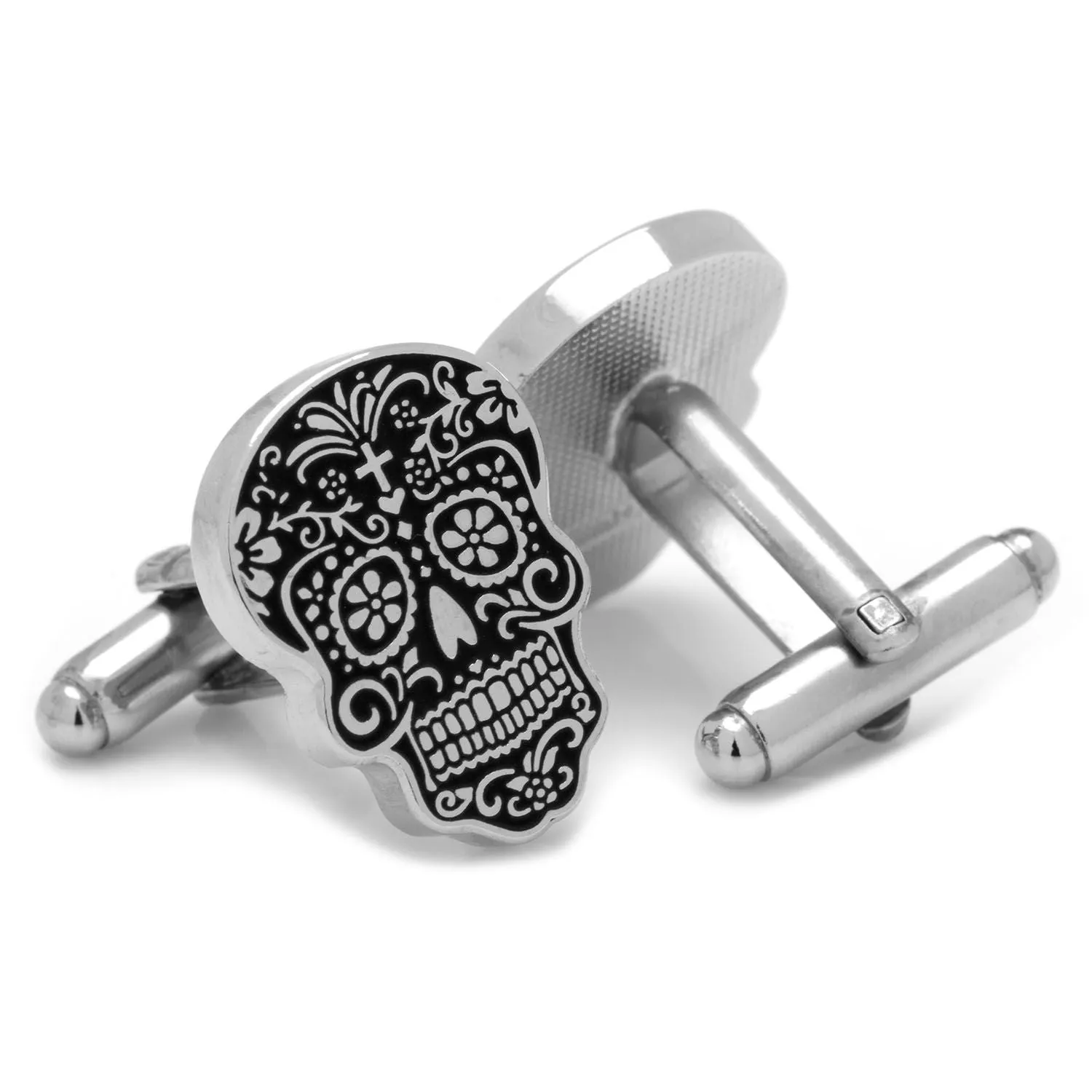 Cufflinks Inc- Silver Day of the Dead Cufflinks