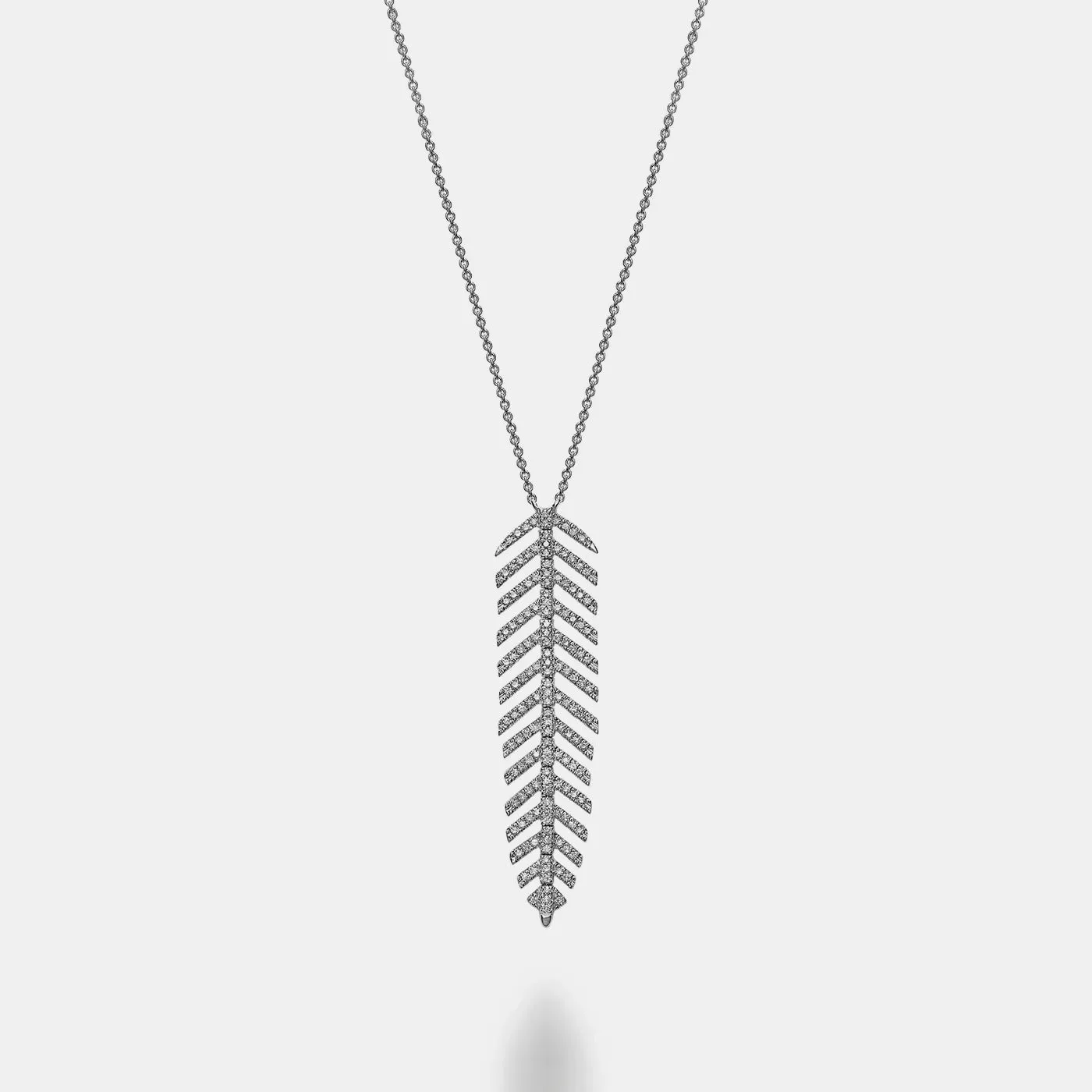 Dangling Leaf Statement Necklace
