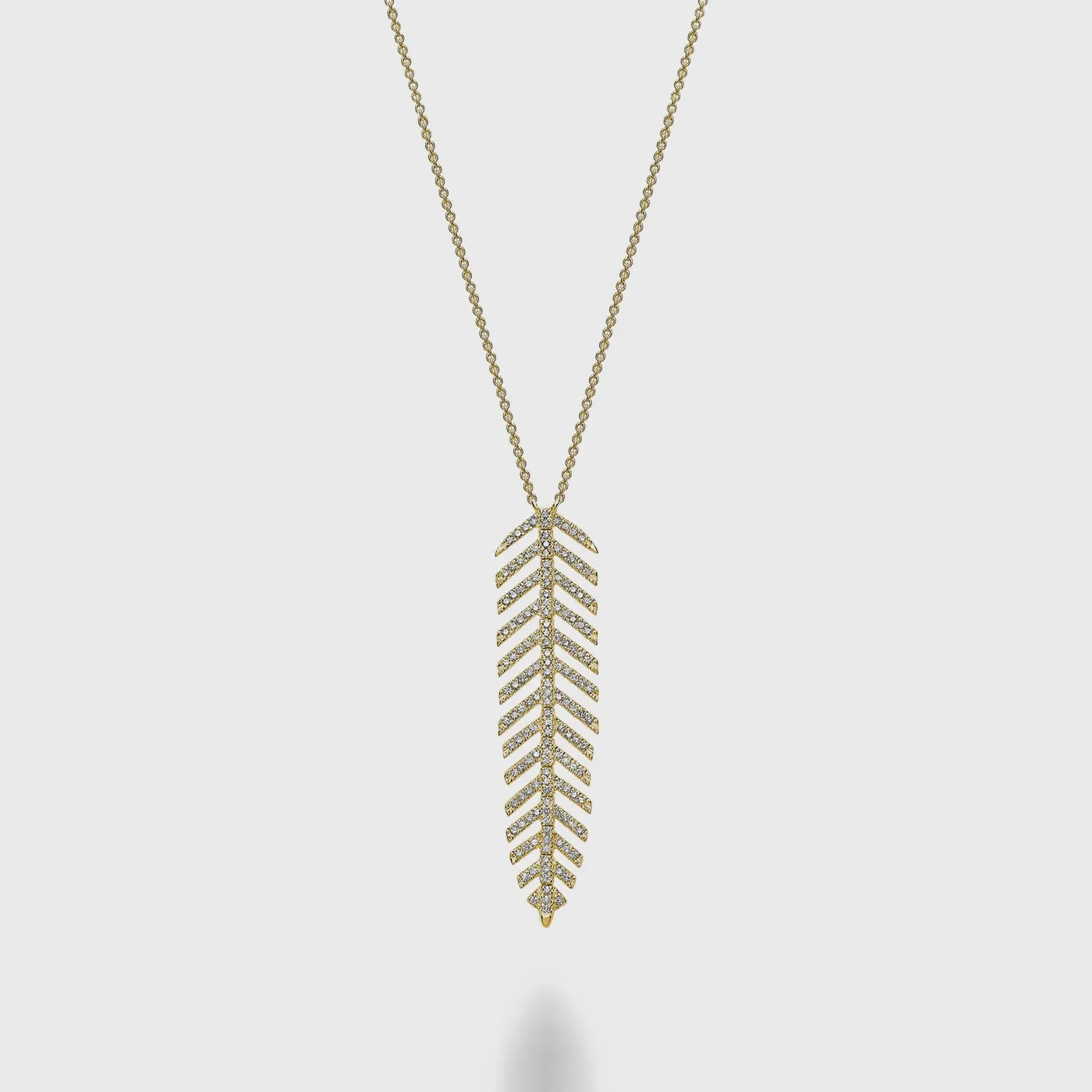 Dangling Leaf Statement Necklace