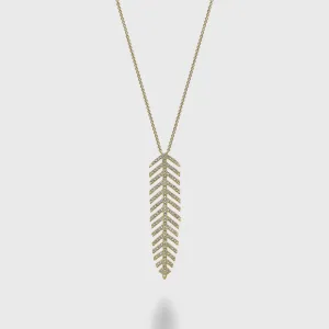 Dangling Leaf Statement Necklace