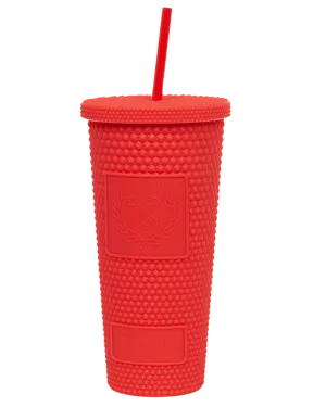 Dixxon Flannel Co. Matte Red Insulated Studded 20oz Tumbler with Straw