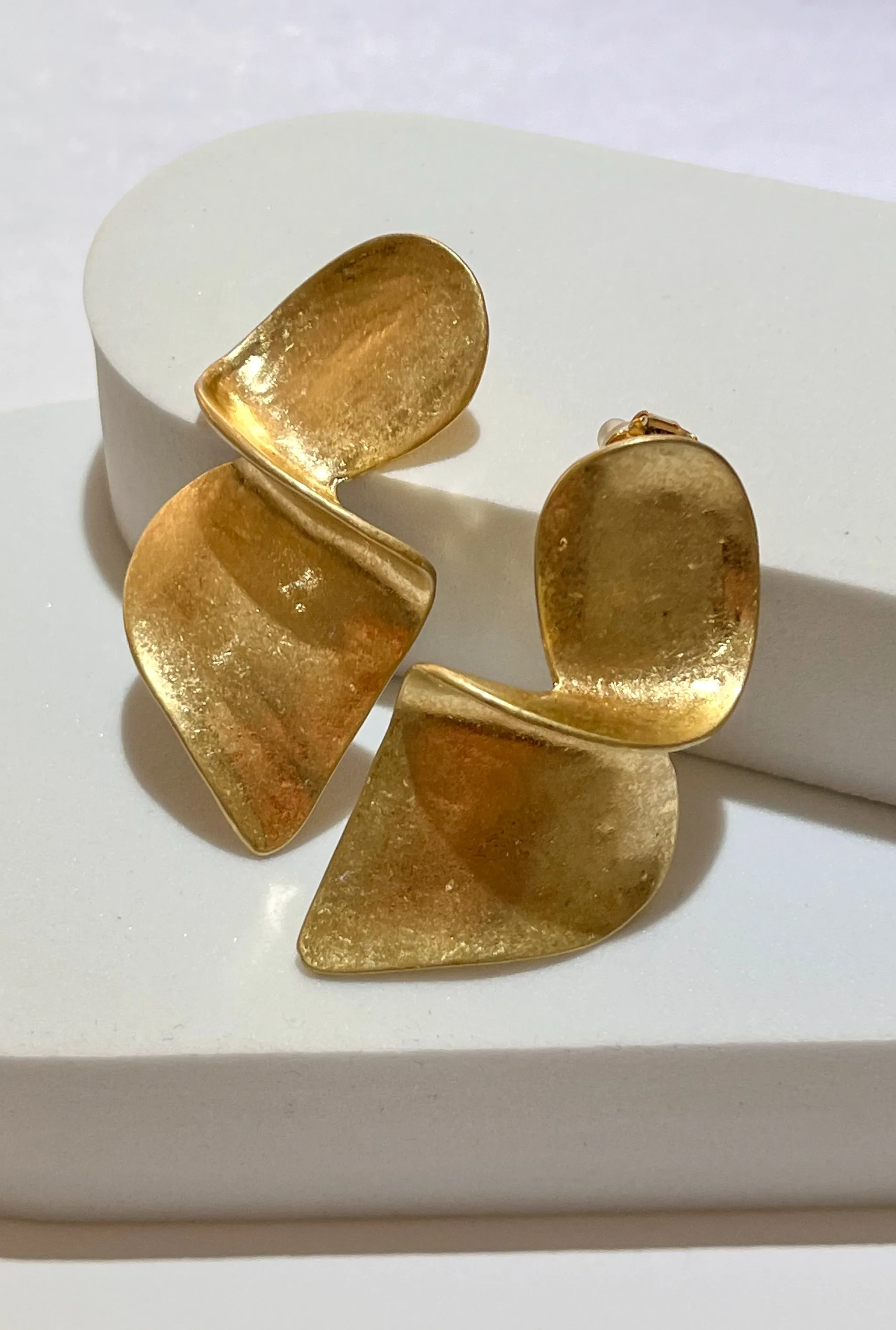 Exquisite Love Gold Statement Earrings