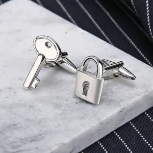 Fancy Silver Cufflinks In Box