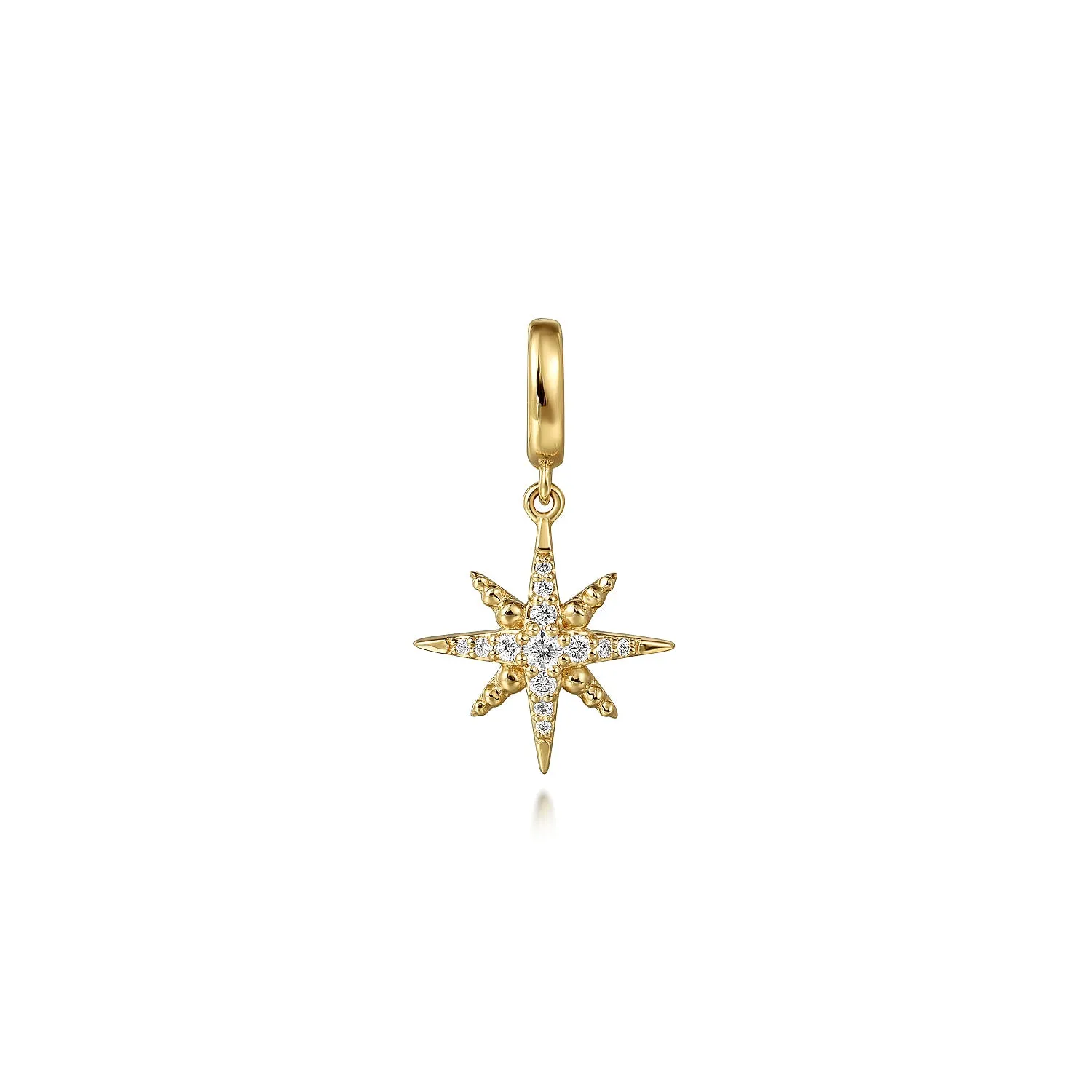 Gabriel & Co. Yellow Gold Diamond Star Pendant PT7551Y45JJ