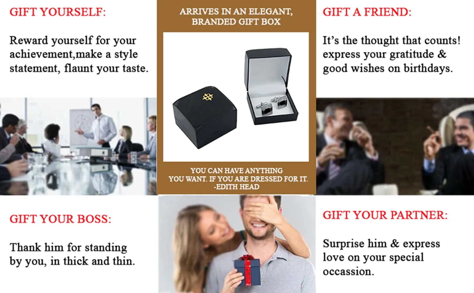 Gambling Dice Black Cufflinks In Box