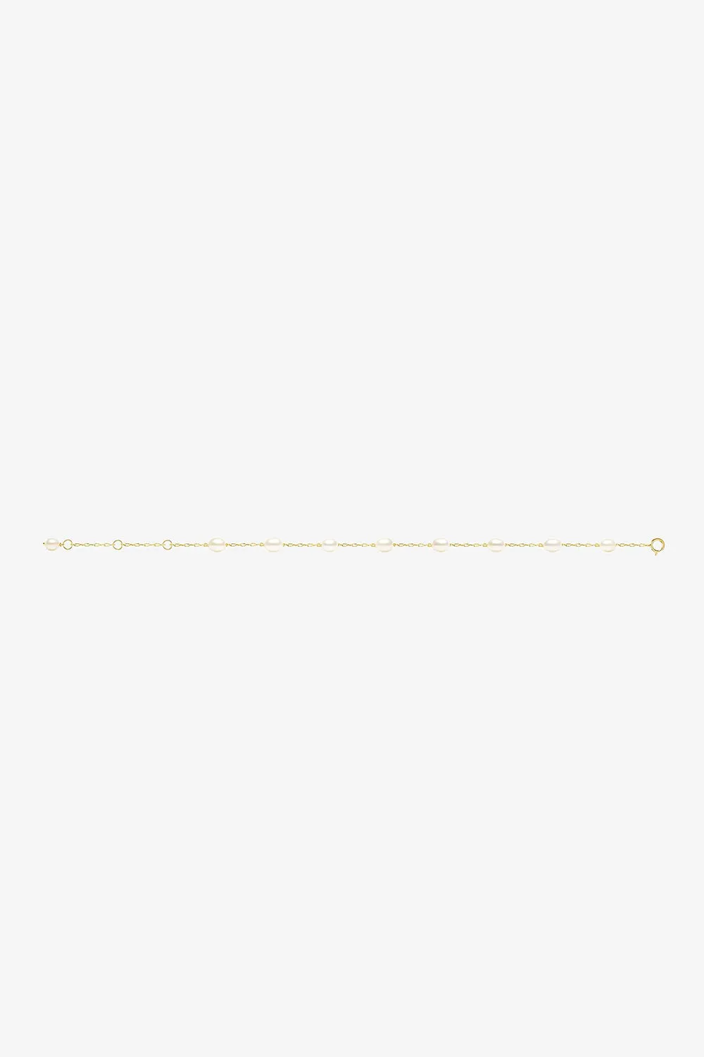 Gold Tin Cup Pearl Adjustable Bracelets
