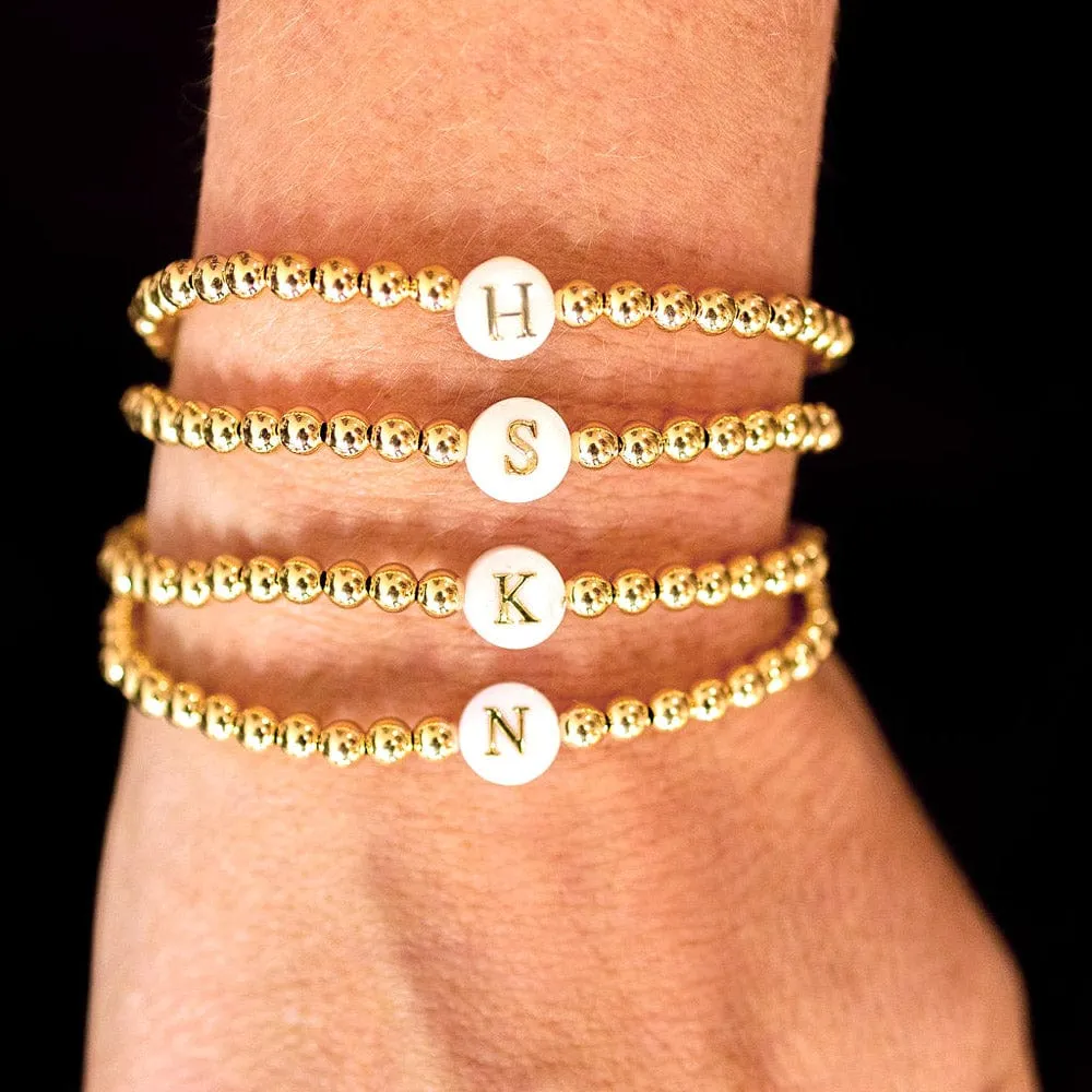 Initial Bracelet in 14k Gold Filled