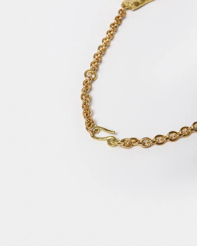 Isa Necklace in Brass