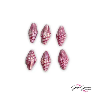 JohnBead Pink Spiral Seashells
