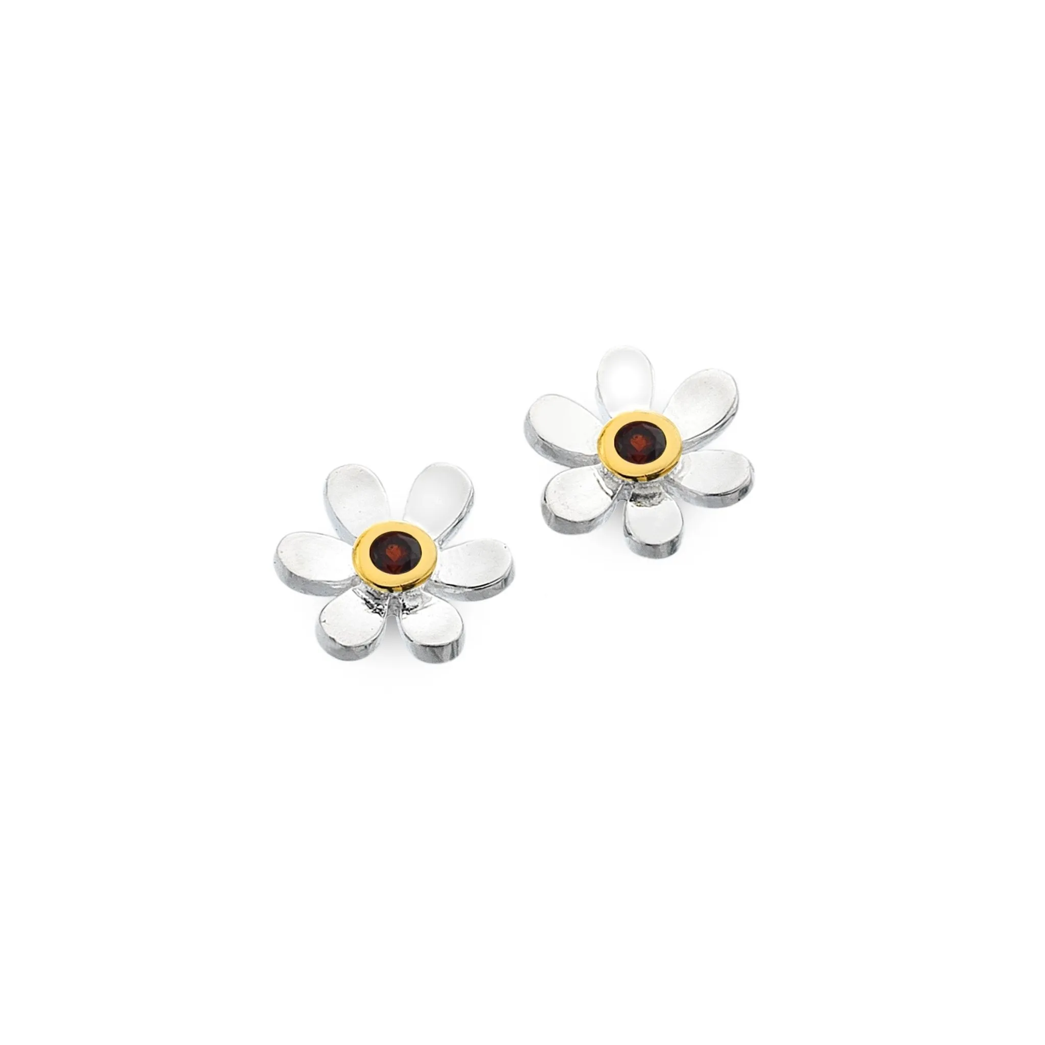 July Birthstone Daisy Studs