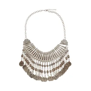 Kendall silver coin necklace