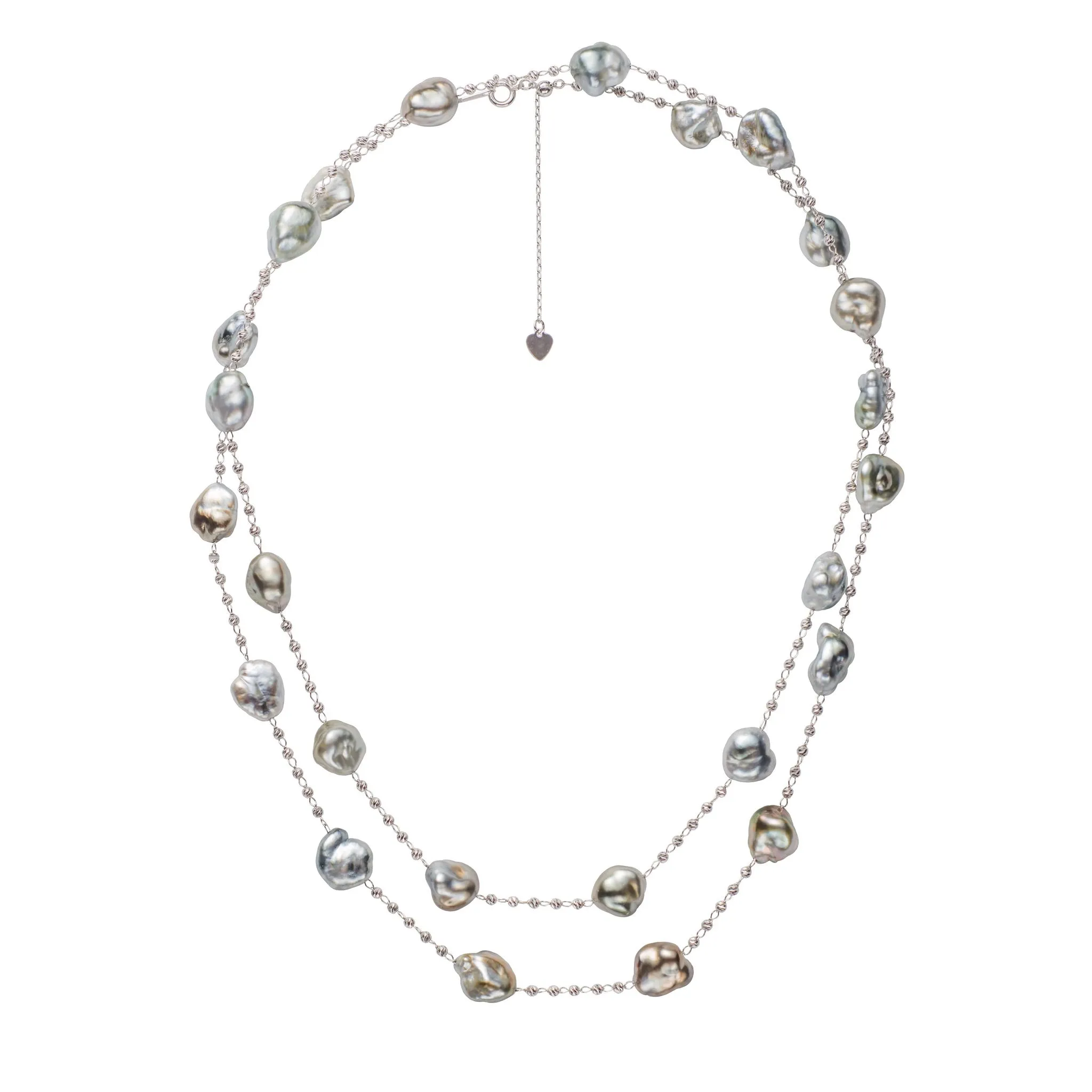 Keshi Pearl Sparkle Necklace