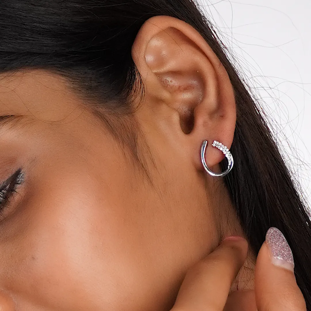 Little Sparkler 925 Sterling Silver Earrings