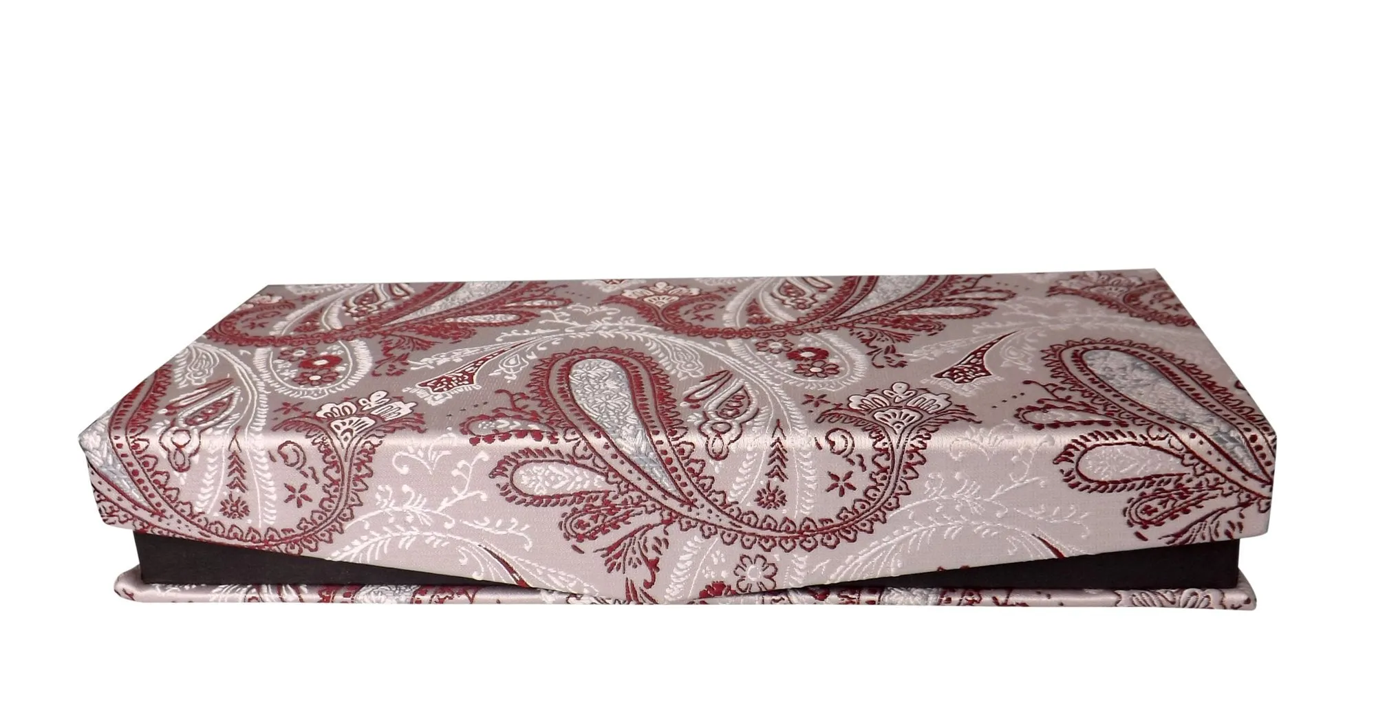 Luxurious Mens Silk Feel Paisley Necktie Cufflink Handkerchief Set