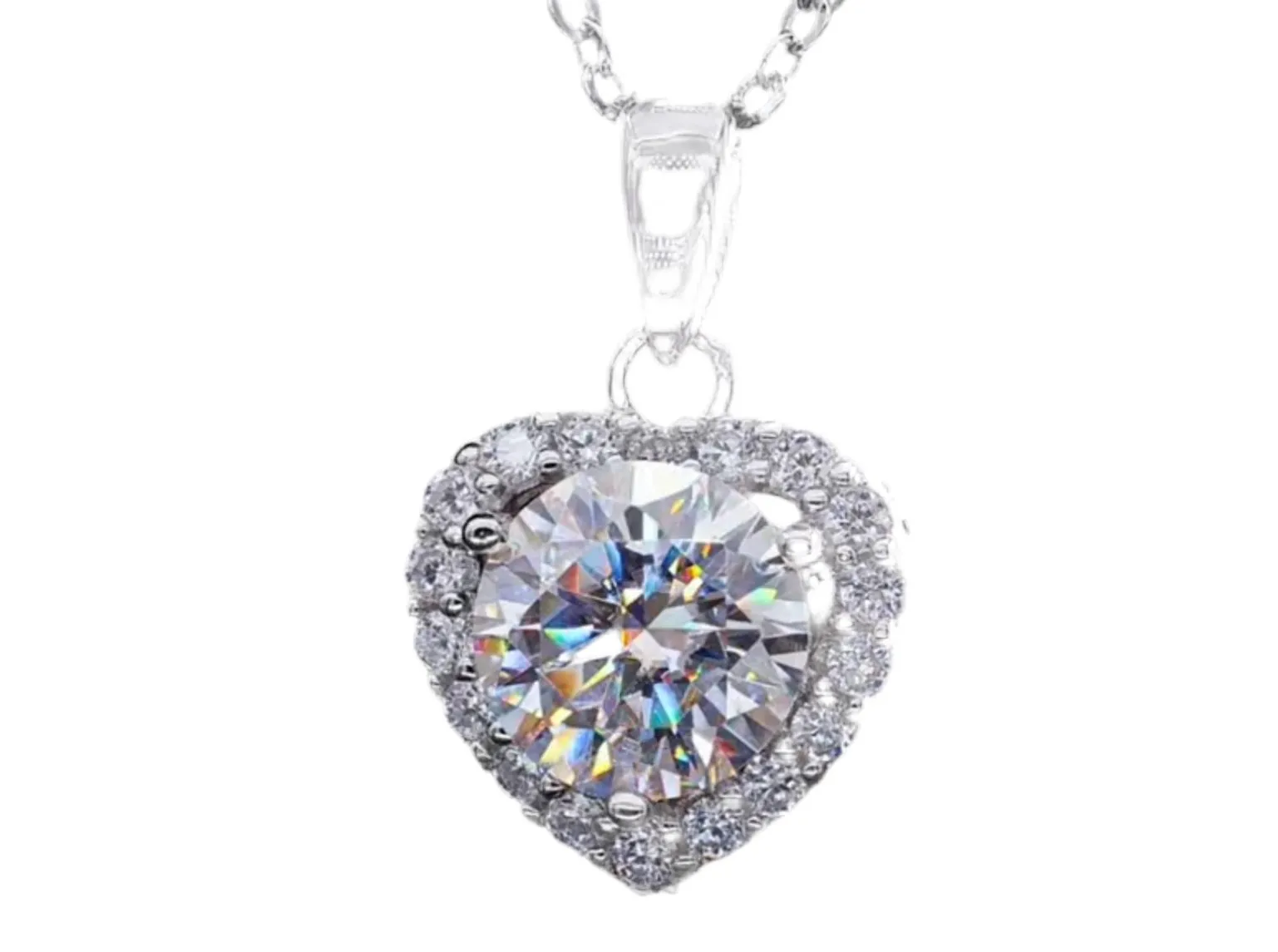 Moonlit Moissanite Pendant