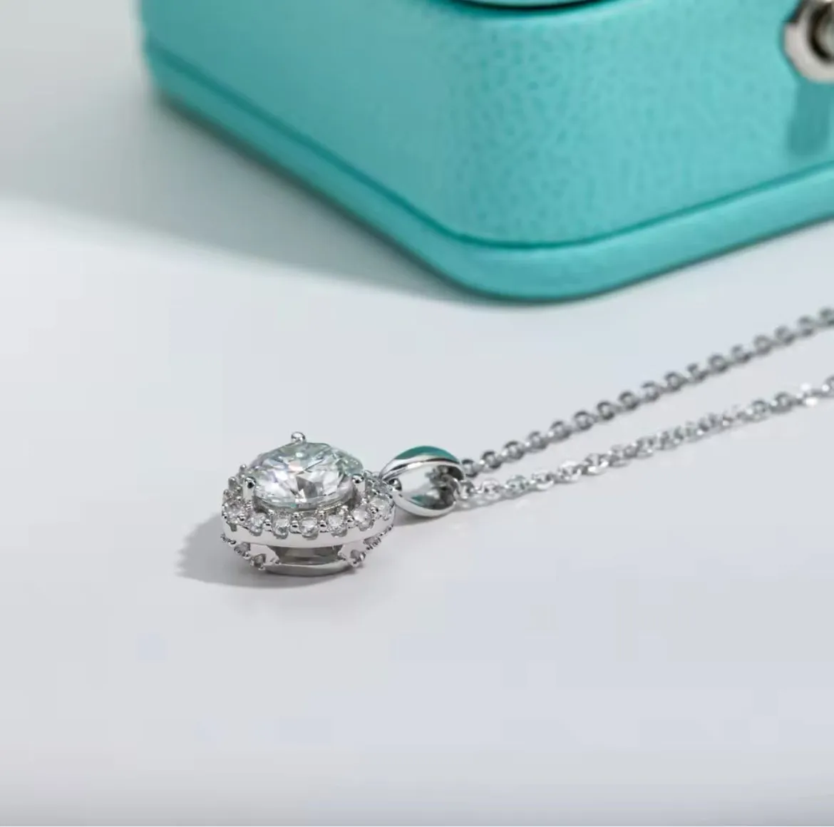 Moonlit Moissanite Pendant
