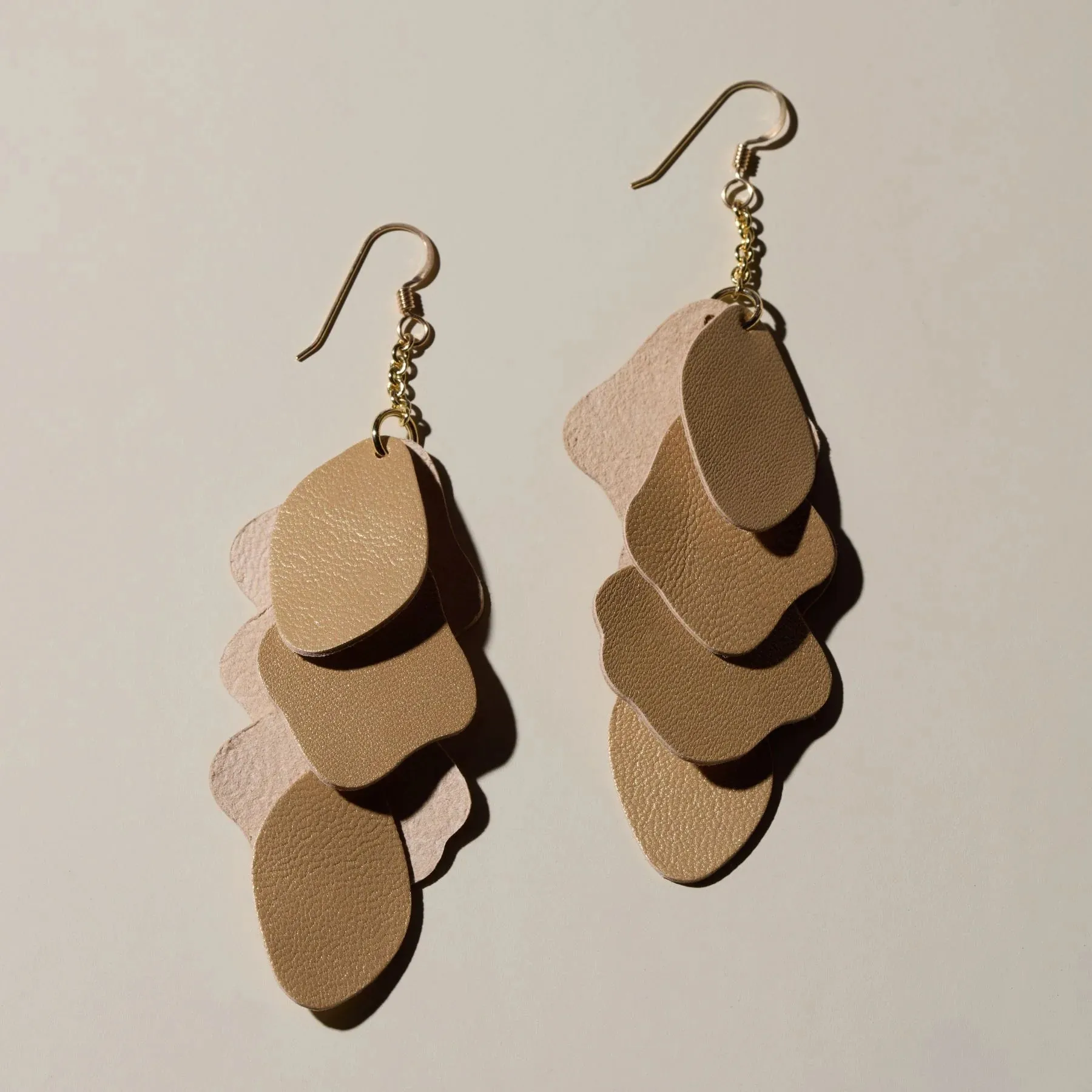 Nickel & Suede Gold Florence Earring