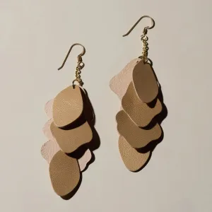 Nickel & Suede Gold Florence Earring