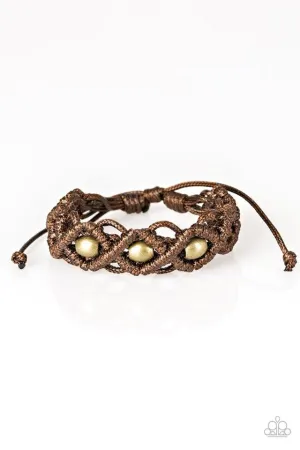 Paparazzi Bracelet ~ Nautical Navigator - Brown