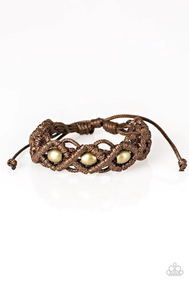 Paparazzi Bracelet ~ Nautical Navigator - Brown