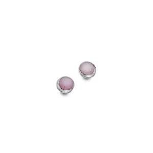 Pink mother of pearl studs
