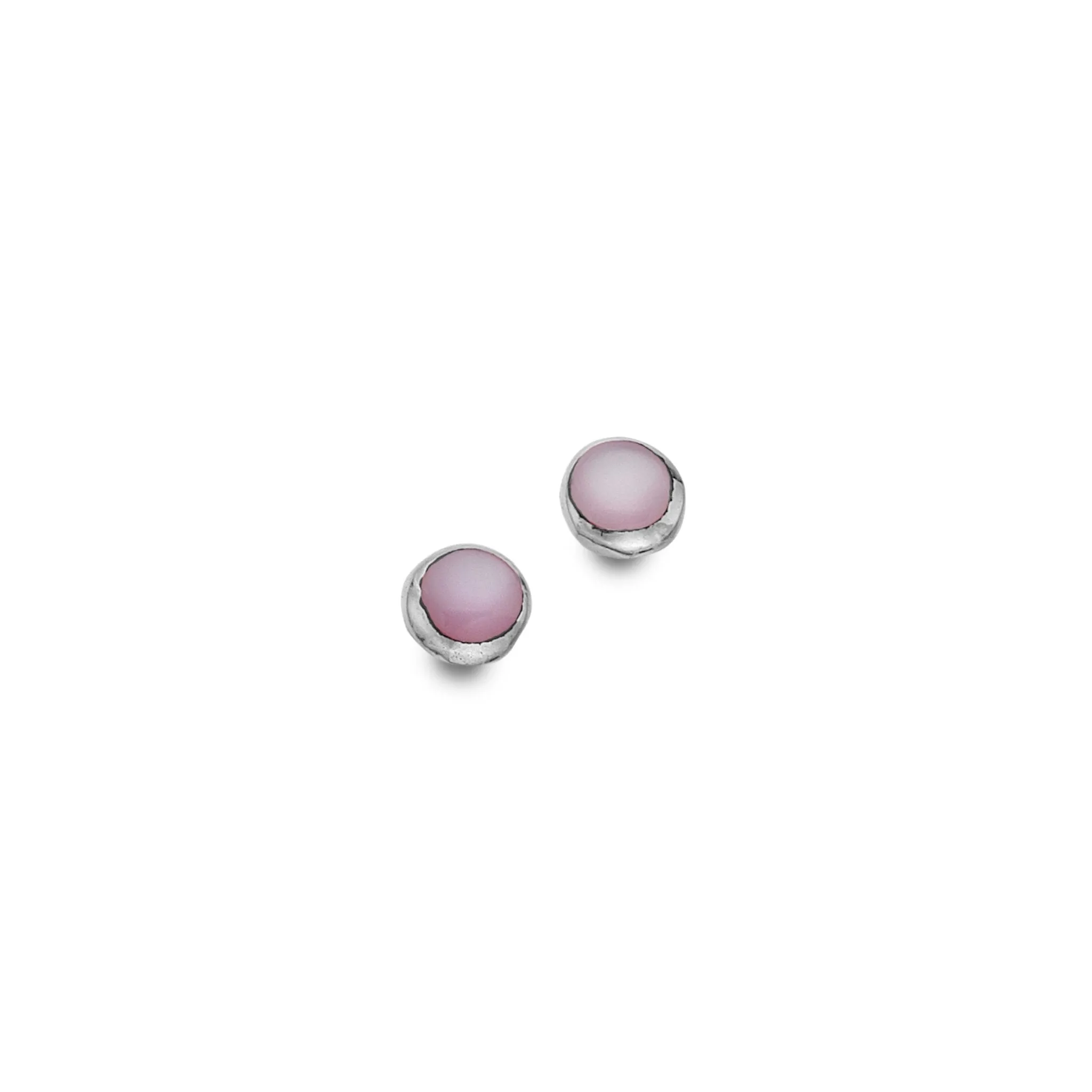 Pink mother of pearl studs
