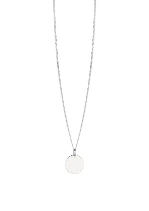 Plate Necklace Silver