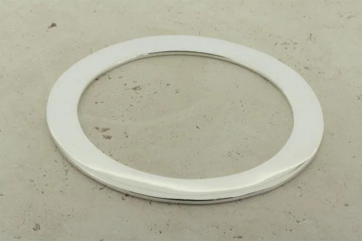Polished disc bangle